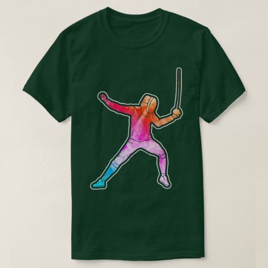 T-shirt Fence Fencer Foil Epee Saber (Design devant)