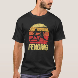 T-shirt Fencing Fencer Swordsman Dueler Saber Epee Rapier