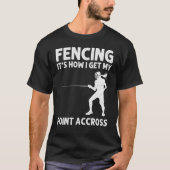T-shirt Fencing For Men Women Fencer Sword Sports (Devant)