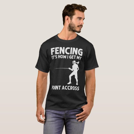 T-shirt Fencing For Men Women Fencer Sword Sports (Devant entier)