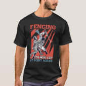 T-shirt Fencing It's How I Get My Point Across (Devant)