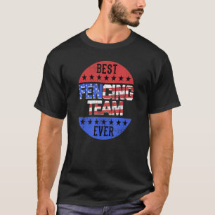 T-shirt Fencing Team Independence Day Patriotique Fencer U