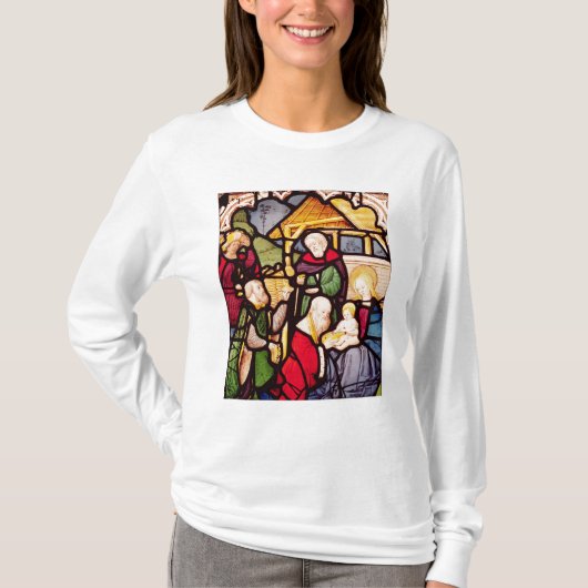 T-shirt Fenêtre dépeignant l'adoration des Magi (Devant)
