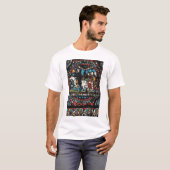 T-shirt Fenêtre en verre teinté de Cantorbéry (Devant entier)