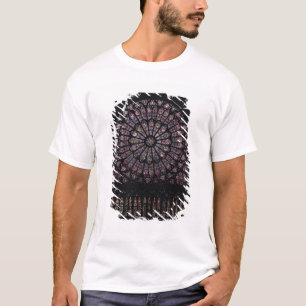 T-shirt Fenêtre rose de transept du nord dépeignant la