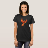 T-shirt Fénix de feu de Phoenix Levant Imaginaire Inspirat (Devant entier)