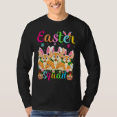 T-shirt Fennec Fox Bunny Ear Easter Squad Fennec Fox Happy (Devant)
