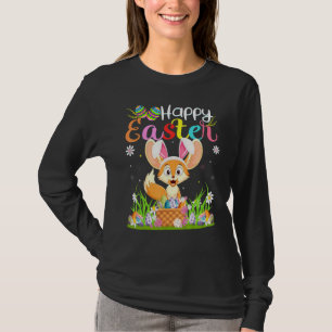 T-shirt Fennec Fox Bunny Oeuf chasse Fennec Fox Joyeux Est