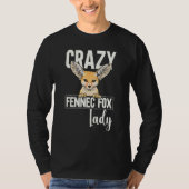 T-shirt Fennec Fox Crazy Fennec Fox Lady (Devant)