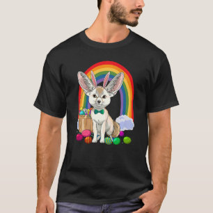 T-shirt Fennec Fox Joyeux Oeufs de Pâques Bunny Enfants