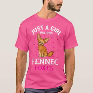 T-shirt Fennec Fox Juste Une Fille Qui Aime Fennec Foxes