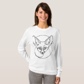 T-shirt Fennec Fox minimal Art Line (Devant entier)