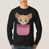 T-shirt Fennec Fox Pocket Fennec Fox  Fennec Foxes (Devant)