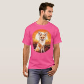 T-shirt Fennec Fox Sunset Fennec Fox Lover Foxes (Devant entier)