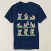 T-shirt Fennec Fox Yoga Pose Zen Cute Exercice d'entraînem (Design devant)