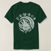 T-shirt Fenriswolf Fenrir White Wikinger Vikings (Design devant)