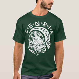 T-shirt Fenriswolf Fenrir White Wikinger Vikings