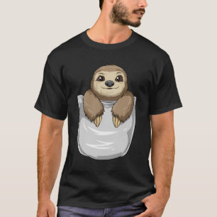 T-shirt Fente de poches à la recherche de fentes amusantes