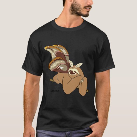 T-shirt Fente + Moth = Luminosité (Devant)