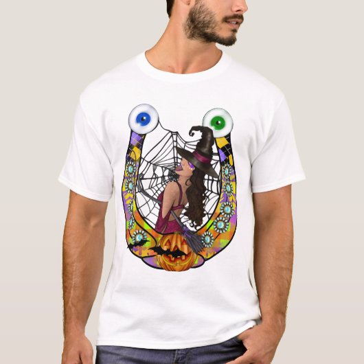 T-shirt Fer à cheval d'Halloween (Devant)