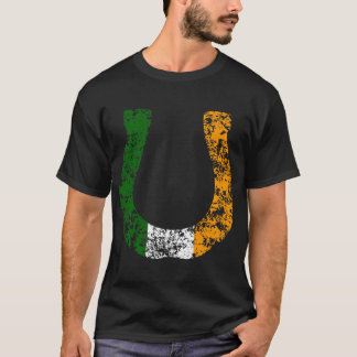 T-shirt fer à cheval irlandais chanceux