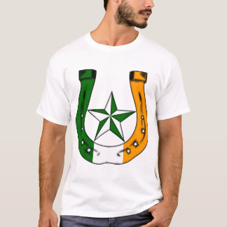 T-shirt fer à cheval irlandais porte-bonheur.