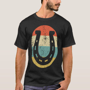 T-shirt Fer à cheval style vintage chanceux