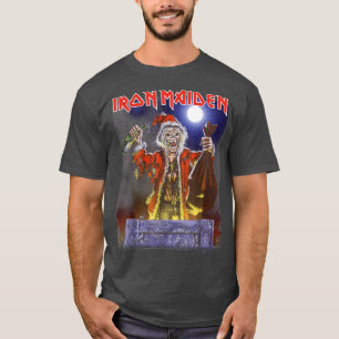 T-shirt Fer MaidenPas de prière Père Noël Eddie Noël