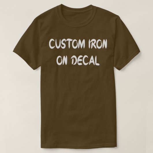 T-SHIRT FER PERSONNALISÉ SUR DECAL (Design devant)
