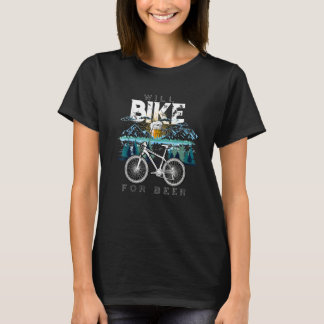 T-shirt Fera du vélo bière cyclisme vélo bière buvant