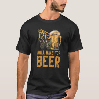 T-shirt Fera du vélo pour de la bière Vélo Bière Cyclisme