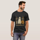 T-shirt Feral Boo Ghost Racoon Halloween Costume Éffrayant (Devant entier)