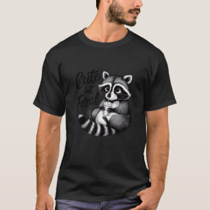 T-shirt Feral Girl été drôle mème mignonne mais Feral Racc