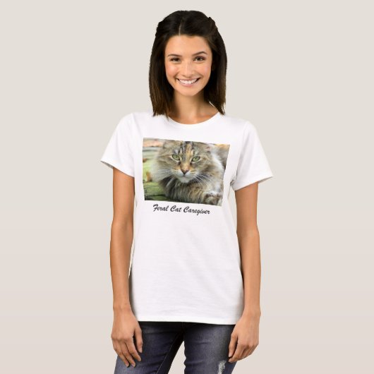 T-shirt Feral Tabby Chat T-Shrit (Devant entier)
