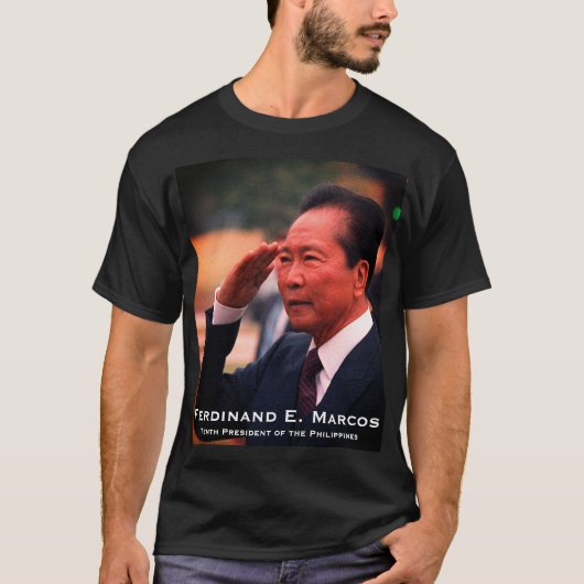 T-shirt Ferdinand Marcos, Dixième Président des Philippine (Devant)
