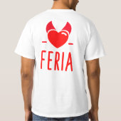 T-shirt Feria du Démon coeur humour fêtes (Dos)