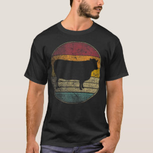 T-shirt Ferme à Vache Lover Fermier Vintage dénudé les ann
