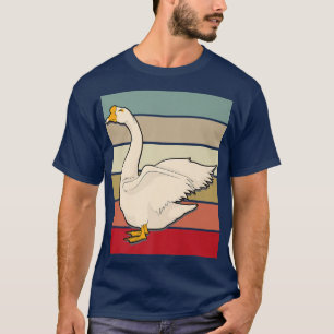 T-shirt Ferme Amoureux des animaux Agriculteur Retro Oie d