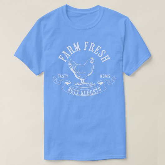 T-shirt Ferme Beurre Frais Nuggets Drôle Oeuf De Poulet Fa (Design devant)