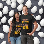 T-shirt ferme cool oeufs frais mot art