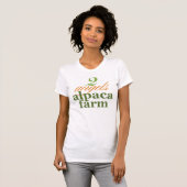 T-shirt Ferme d'alpaga de deux anges (Devant entier)