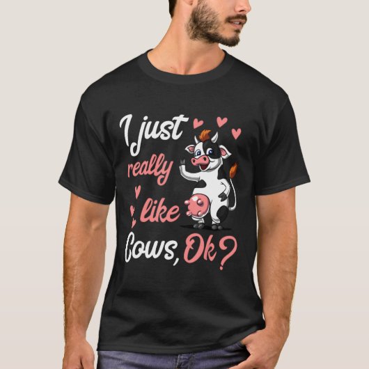 T-shirt Ferme d'animaux de vache mignonne (Devant)