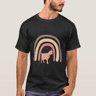 T-shirt Ferme de chèvres Fermier Animal Arc-en-ciel