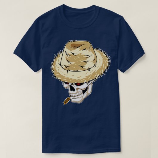 T-shirt Ferme de crâne Blé (Design devant)