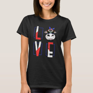 T-shirt Ferme de fierté américaine Vache animale