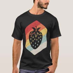 T-shirt Ferme de fraises Vintage rétro