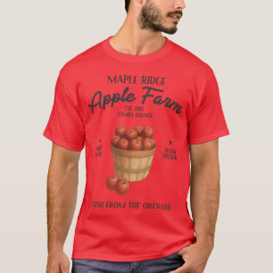 T-shirt Ferme de pommiers Maple Ridge Établie en 1985 Prop
