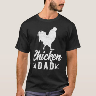 T-shirt Ferme de poulets pour hommes agriculteur Papa de