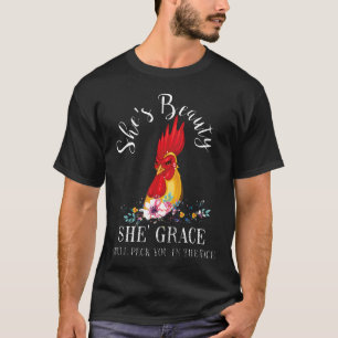 T-shirt Ferme de poulets She Beauty She Grace