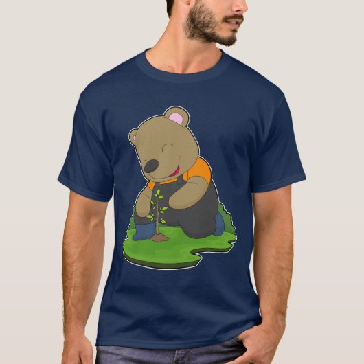 T-shirt Ferme de semis de Bear Farmer (Devant)